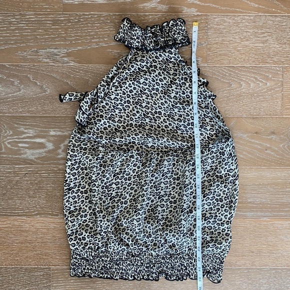 Forever 21 Leopard Print Halter Top | L - Picture 4 of 5